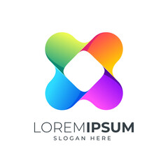 colorful abstract logo design