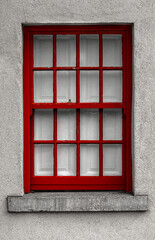 old window red