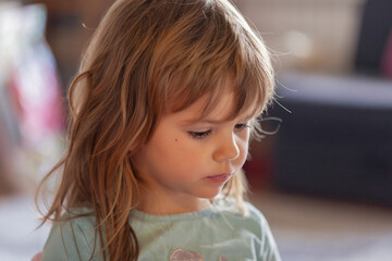 little girl eating ice cream