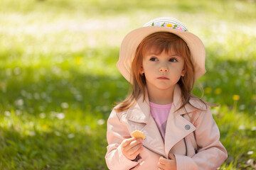 a girl poses in nature