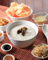 Bubur Ayam or Indonesian Rice Chicken Porridge