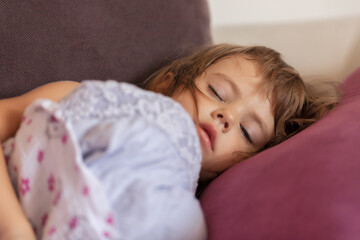 a girl and a pillow