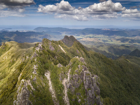 Pinnacles mountain in Coromandel peninsula, New Zealand