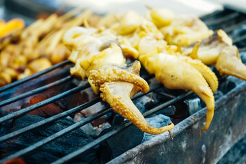 Thai Grilled Squid with Spicy Seafood Sauce