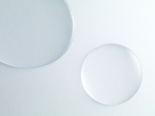 Drop of the clear water