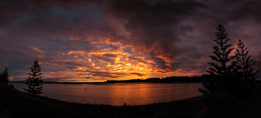 Sunset in Bay of Plenty, New Zealand