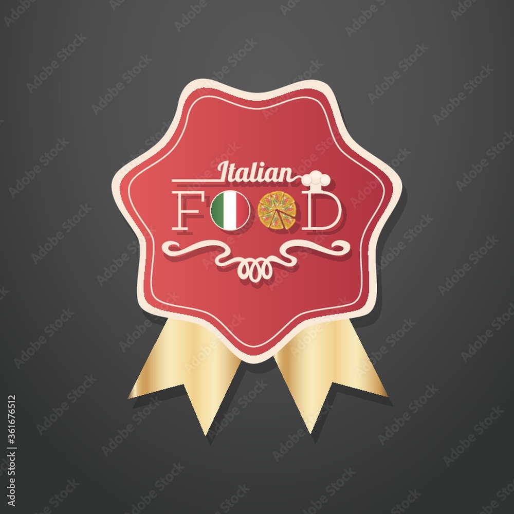 Canvas Prints Italian food labels