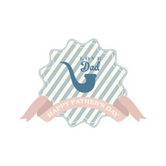 Happy father's day label