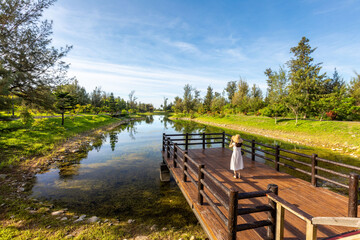 Obraz premium Pipa Lake in Taitung forest park, Taiwan