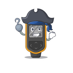 one hook hands Pirate character dive computer cartoon design