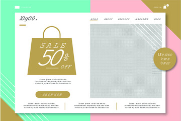 Fashion sale landing page