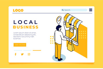 Local business landing page