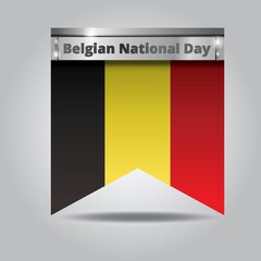 Fototapeta premium Belgian national day badge
