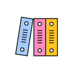 Binders icon design isolated on white background. vector illustration