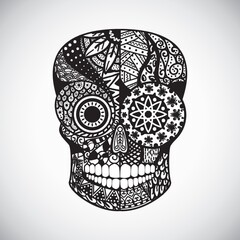 Intricate skull design