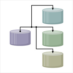 Data Transfer Icon, Data Transmission Icon