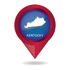 Map pointer with kentucky state