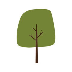 Isolated colored tree icon