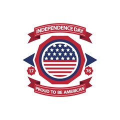 Independence day label