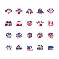 Collection of made in usa labels