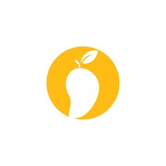 Mango logo flat design vector