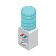 Isometric water dispenser