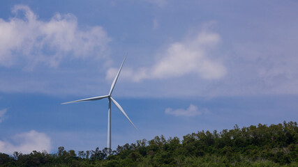 wind turbine in the mountain