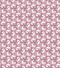 Floral ornament. Seamless abstract classic background with flowers. Pattern with repeating floral elements. Ornament for fabric, wallpaper and packaging