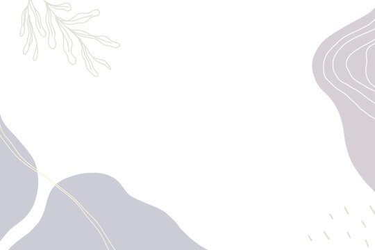 Abstract and foliage drawing copy space background