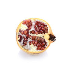 Pomegranate on a white background