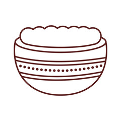 happy raksha bandhan celebration with ceramic jar and color powder line style