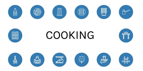 Set of cooking icons