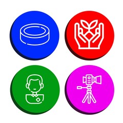 shoot simple icons set