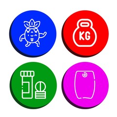 bodybuilding icon set