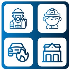 hydrant icon set