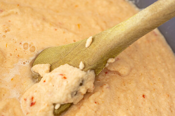 Black eyed bean batter used to prepare Nigerian Akara Beancakes