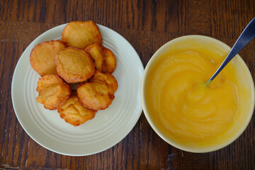 Nigeran Deep Fried beancake Akara with Custard
