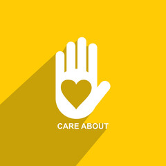 Obraz premium icon cares about health, medical icon vector
