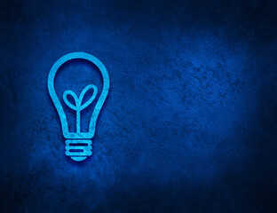 Bulb icon artistic abstract blue grunge texture background