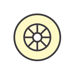 Fototapeta premium Tire icon vector templates