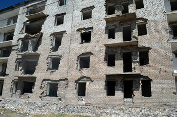 Abandoned Soviet military base in Central Asia.