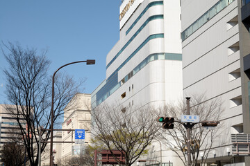 日本の矢場町交差点の信号機