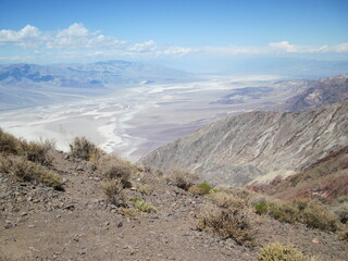 View on the arid landscape of the  Death Valley National Park, California, USA