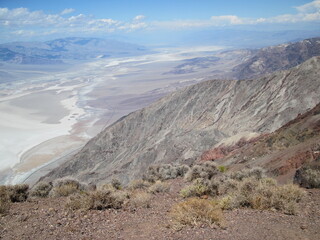 View on the arid landscape of the  Death Valley National Park, California, USA