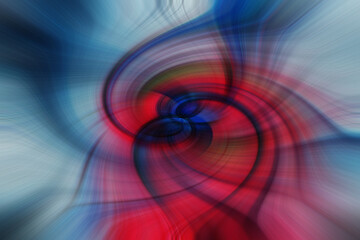 multicolored and artistic twirl made in an abstract way