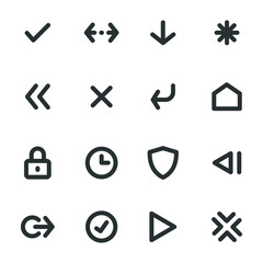 Simple basic minimal line icon