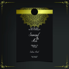 Mandala template with elegant, classic elements. Great for invitation, flyer, menu, brochure, background Premium Vector