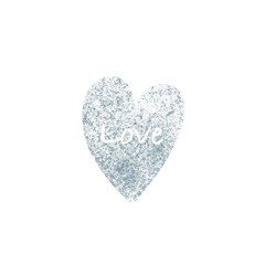 blue heart on a white background. illustration.