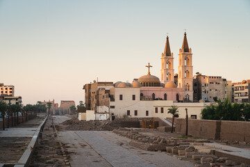 Fototapeta premium Luxor city in a morning sunrise, upper Egypt