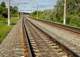 Fototapeta premium railway in the countryside